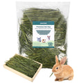 Premium Oat Hay for Pets - Dust Free Natural Green Fresh Pet Food Hay for Rabbits, Guinea Pigs, Chinchillas, Hamsters & Gerbils - 1.1lbs