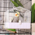 Colorday Bird Bath for Cage, Parrot Bath for Small to Medium Birds, Cockatiels, Parakeets, Budgie, Quaker, Conure, Lovebirds, Finches(6.7X6.7X7.74
