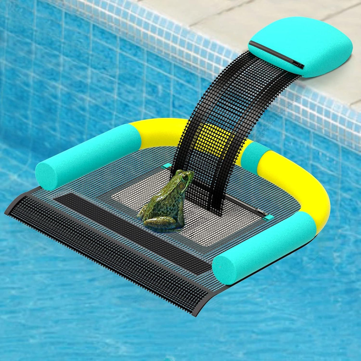 Poolvio Animal Saving Escape Ramp for Pool, Save Critters in Swimming Pool Device Handy, Pool Accessories in Floating Ramp Rescues Saving Frogs