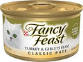 Purina Fancy Feast Pate Turkey and Giblets Feast Classic Grain Free Wet Cat Food Pate - (Pack of 24) 3 oz. Cans