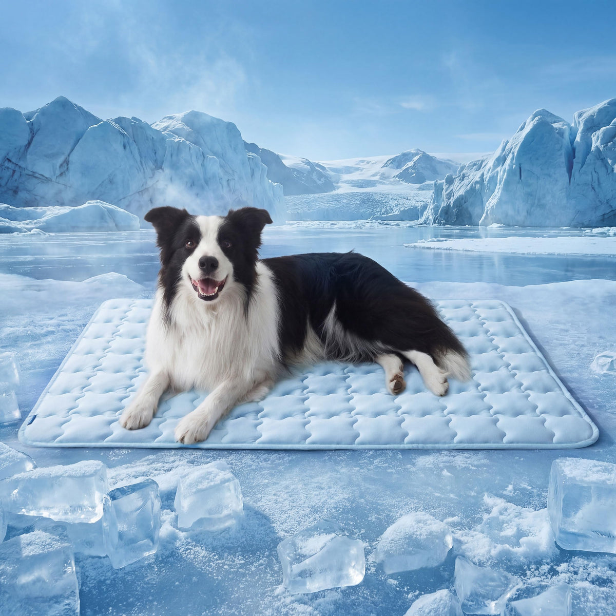 Bedsure Cooling Dog Mat Extra Large, Q-Max>0.5 XL Thin Breathable Cold Crate Pad for Pet, Portable Washable Kennel Bed for Summer Active Dog with