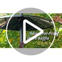 iBorn Squirrel Baffle for Bird Feeder Pole, 19.5” Oversized Squirrel Guard Defender, Bird Feeder for Outdoors Protector, Polycarbonate(PC), Pack of